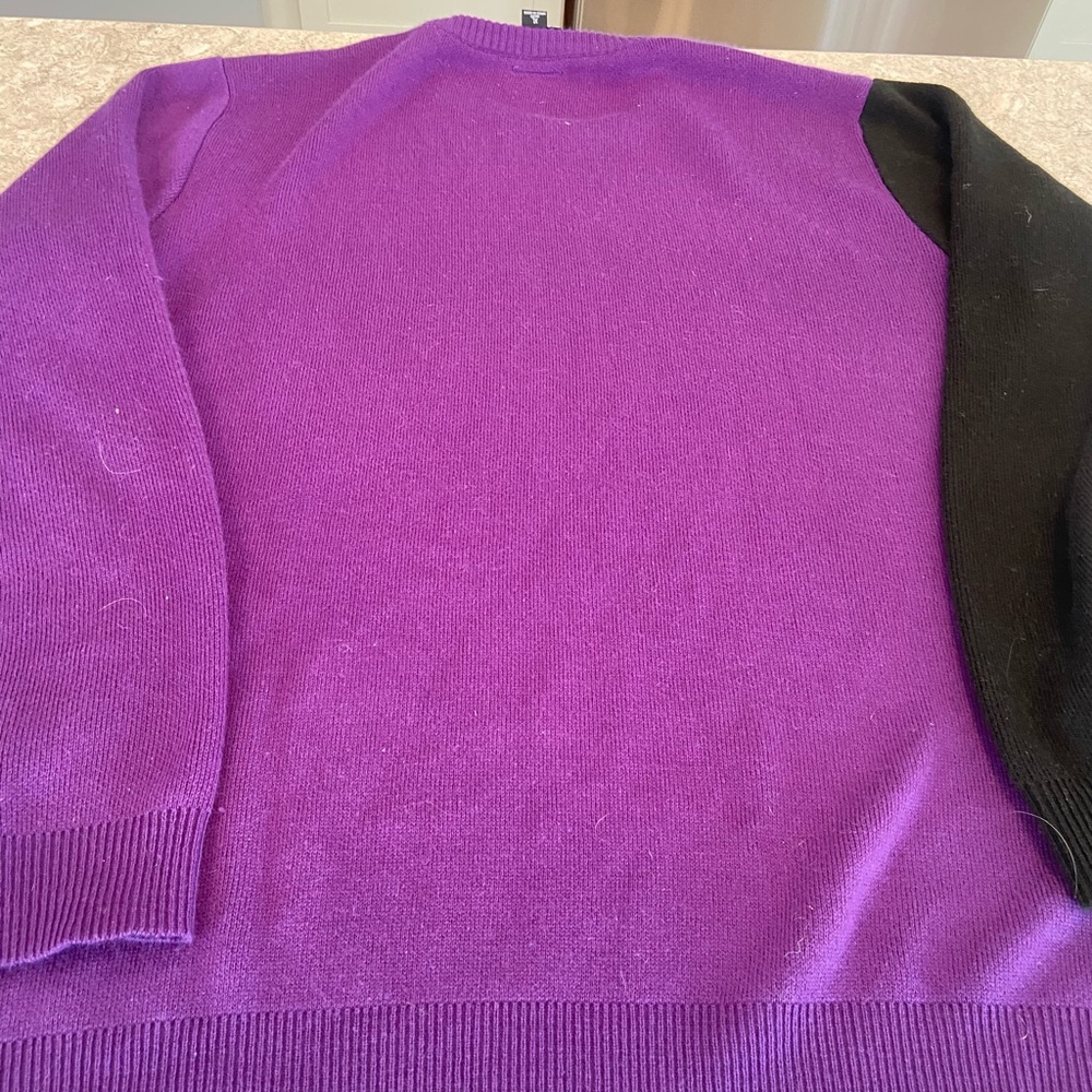 Baltimore Ravens NFL Purple and Black Crewneck Ugly Christmas Sweater-XL - Picture 6 of 7